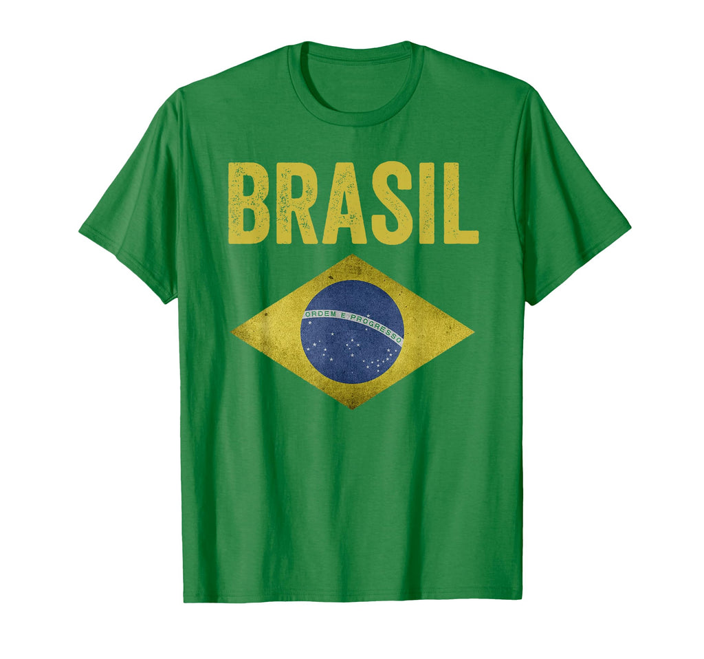 Brasil Flag Soccer Brazilian Football T-Shirt - Graphic Print Men Women