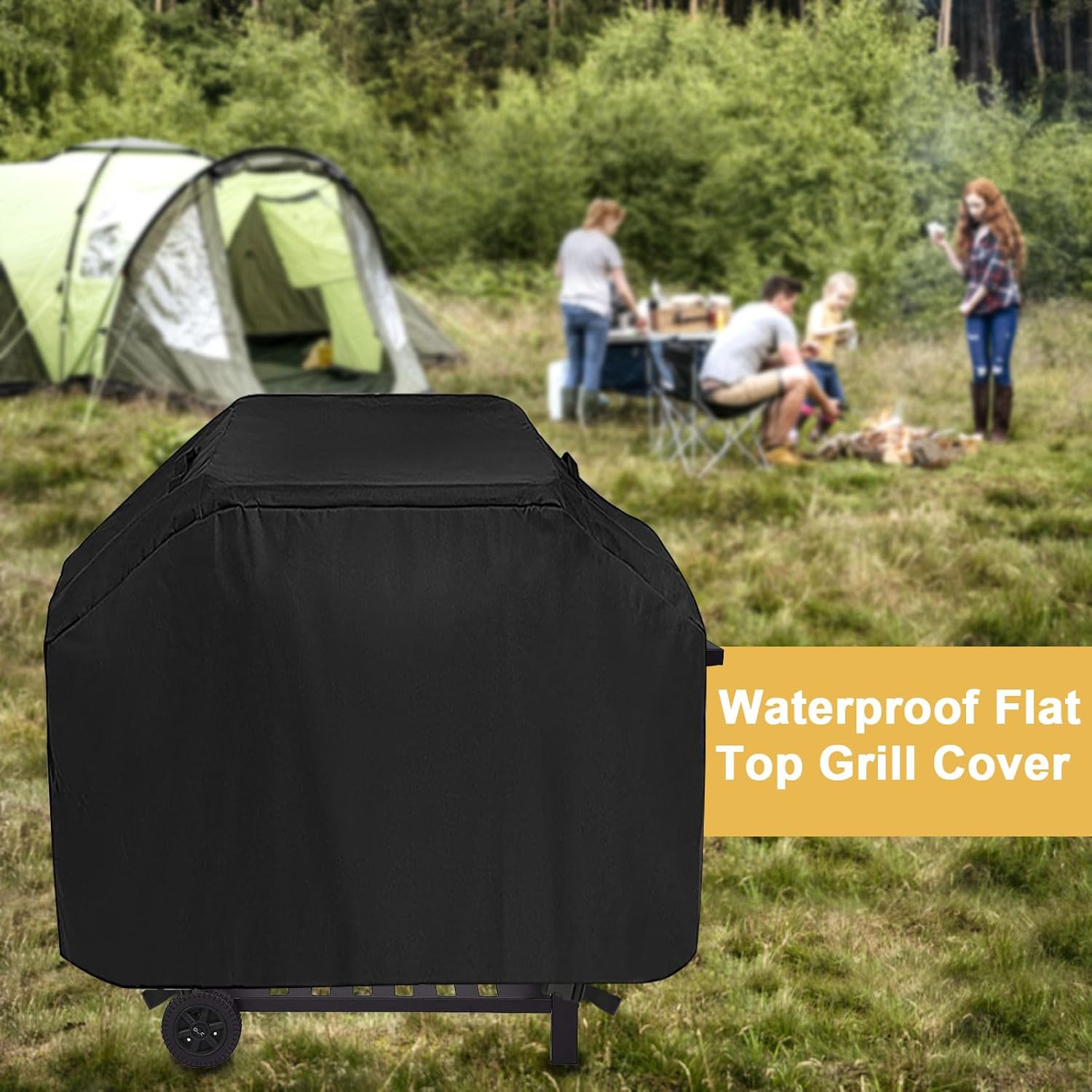 Waterproof Griddle Cover, Dustproof BBQ Cover for Royal Gourmet CD1824AX Charcoal Grill/BBQ Grill/Barbecue Grill/Smoker Grill