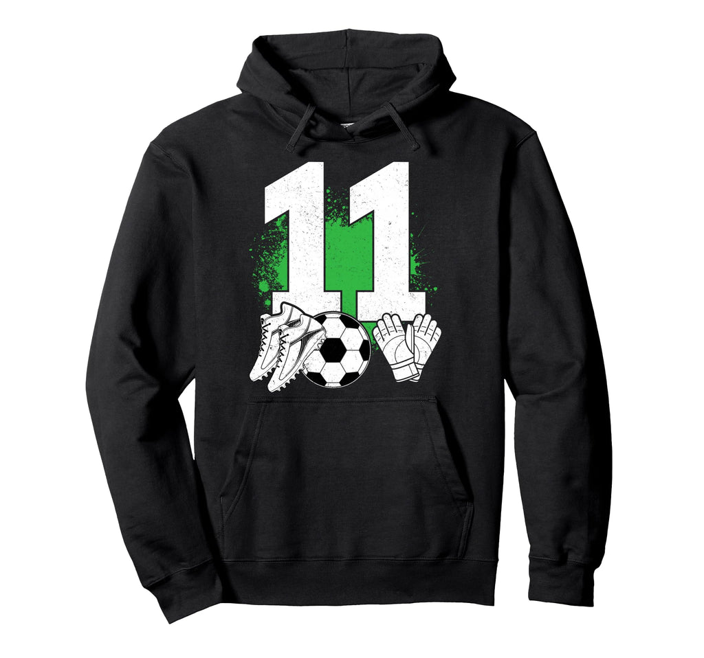 11 Years Old Sports Lover Soccer Player Hoodie - Unique Graphic Unisex