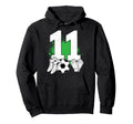 11 Years Old Sports Lover Soccer Player Hoodie - Unique Graphic Unisex