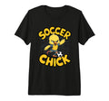 Soccer Chick Soccer Player Soccer Tri Blend T-Shirt - Trendy Graphic Unisex
