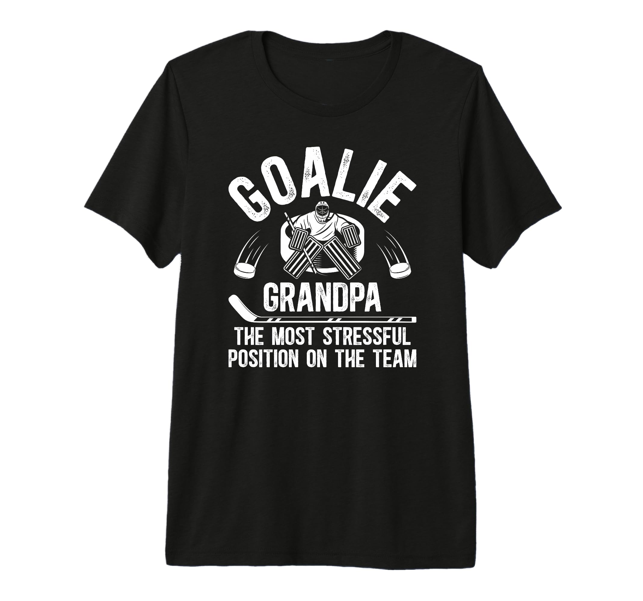 Mens Funny Hockey Goalie Grandpa Hockey T-Shirt - Streetwear Style Unisex