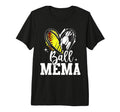 Ball Mema Softball Soccer Ball Grandma T-Shirt - Unique Graphic Men Women