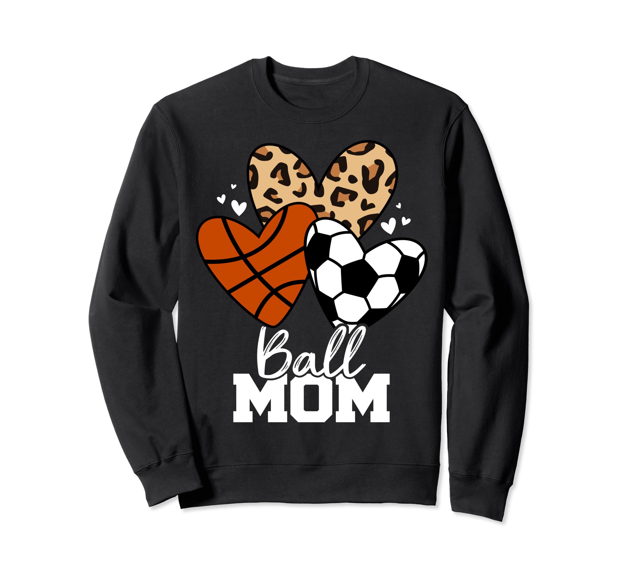 Ball Mom Funny Soccer Sweatshirt - Casual Everyday Wear for Adults