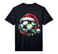 Santa Soccer Ball Performance T-Shirt - Graphic Print Men Women