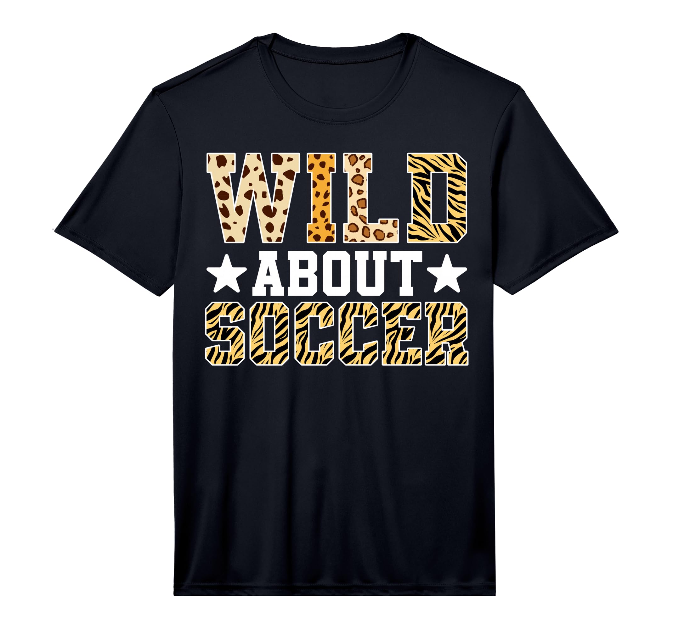 Wild About Soccer Sports Player T-Shirt - Minimalist Print for Adults
