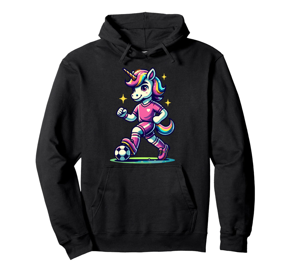 Footballer Unicorn Fans Soccer Hoodie - Casual Everyday Wear for Adults