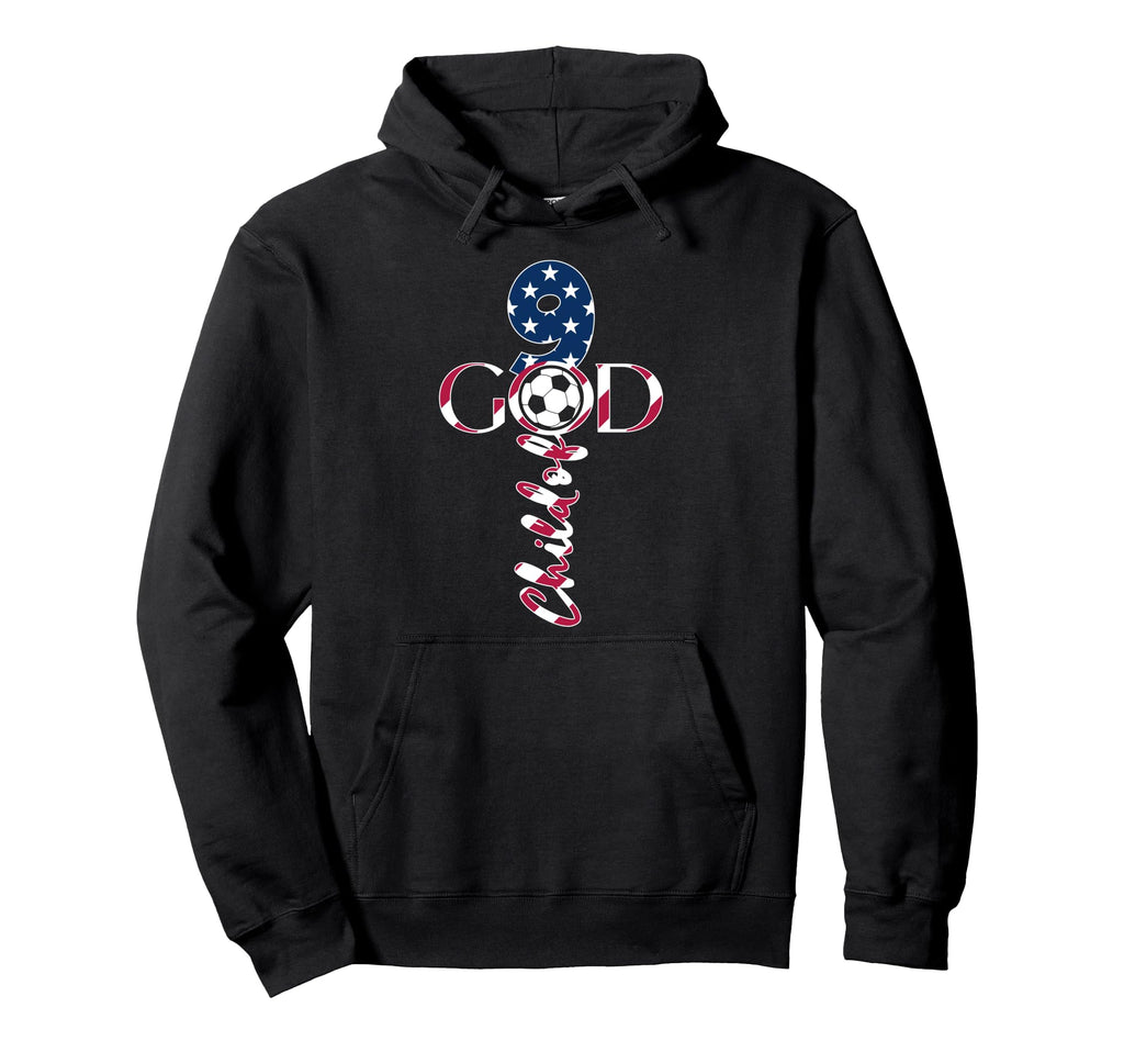 Jesus 9 Years Child God Soccer 9Th Birthday Hoodie - Trendy Graphic Unisex