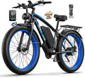 Ebike for Adults Electric, 52V 19.2Ah/32Ah, Peak 2000W/2500W E-Bike, 36/40MPH, 70 Miles/100Miles Long Range, Hydraulic Disc Brake, Off Road Snow Mountain E-Bike, 24"/26" Fat Tire Fast Electric Bicycle