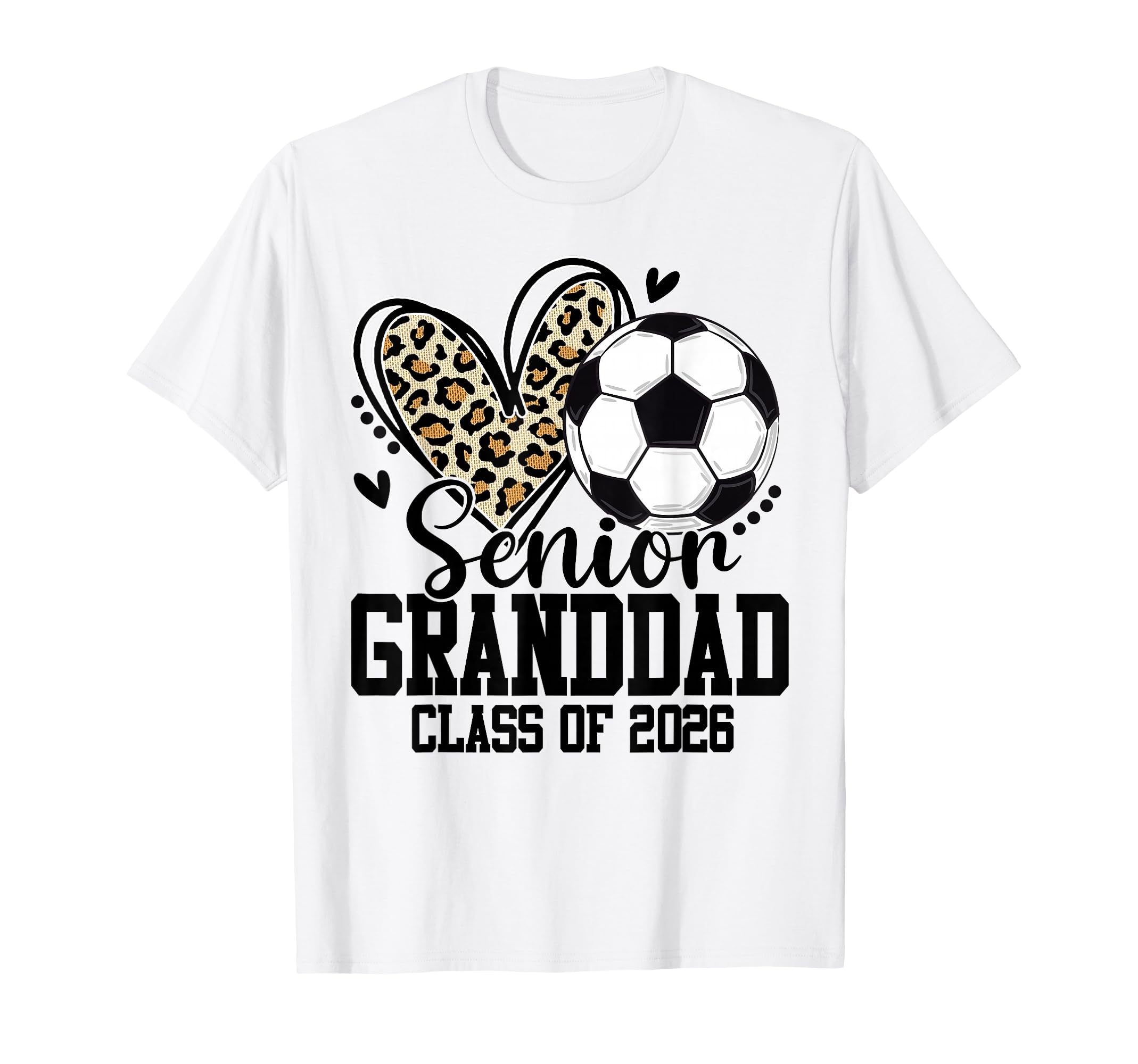 Senior Granddad Class 2026 Soccer T-Shirt - Minimalist Print for Adults