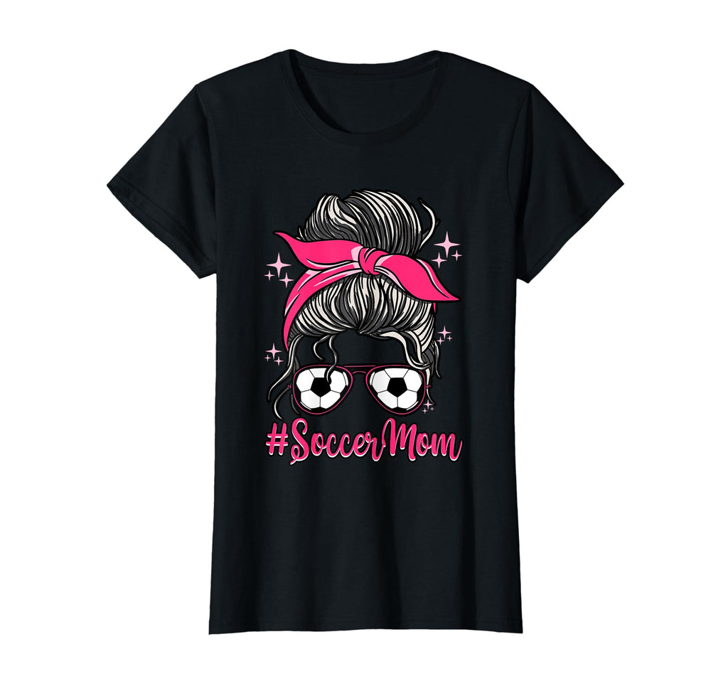 Football Soccer Mom Hair Bun Goalie T-Shirt - Streetwear Style Unisex