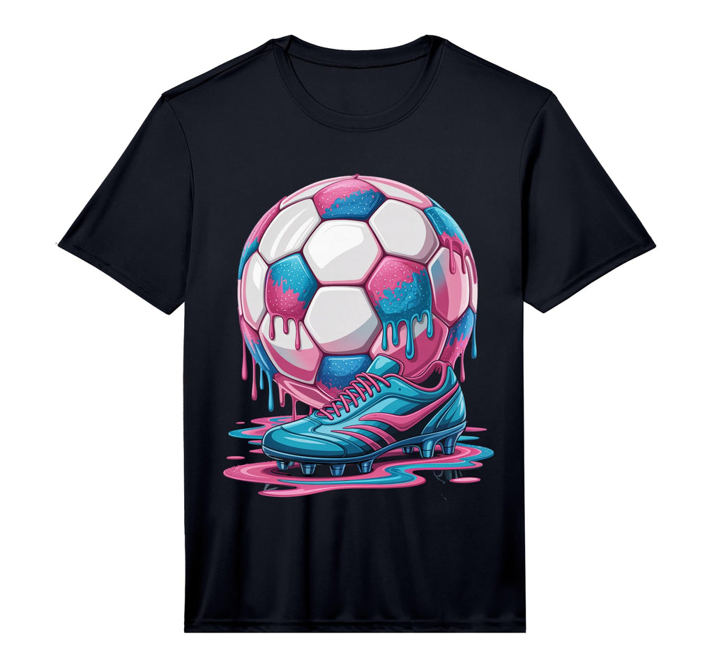 Soccer Ball Drip Ice Cream Drip Game T-Shirt - Graphic Print Men Women