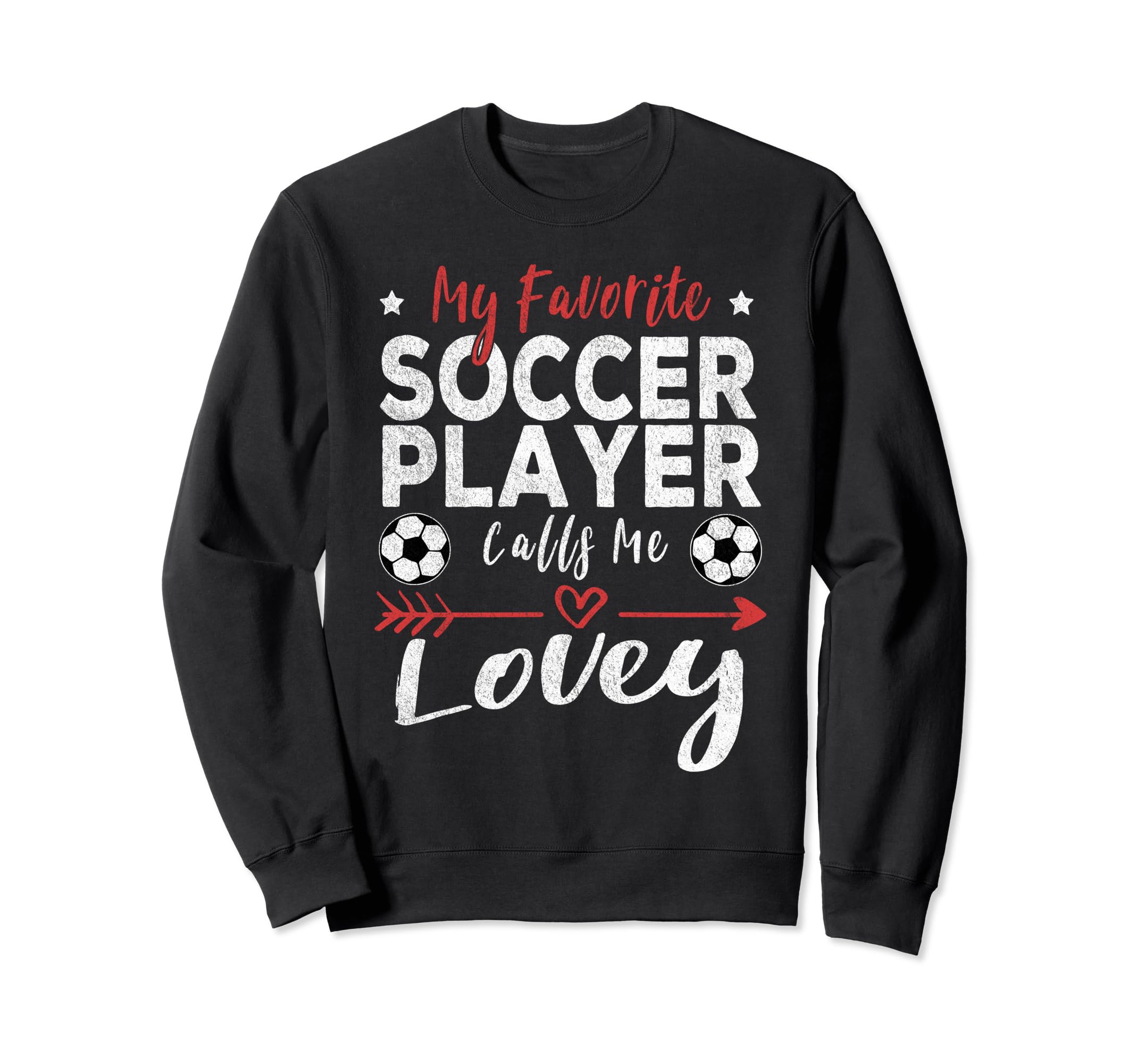 My Favorite Soccer Player Calls Sweatshirt - Minimalist Print for Adults