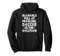 Soccer Is Solution Funny Soccer Player Hoodie - Unique Graphic Men Women