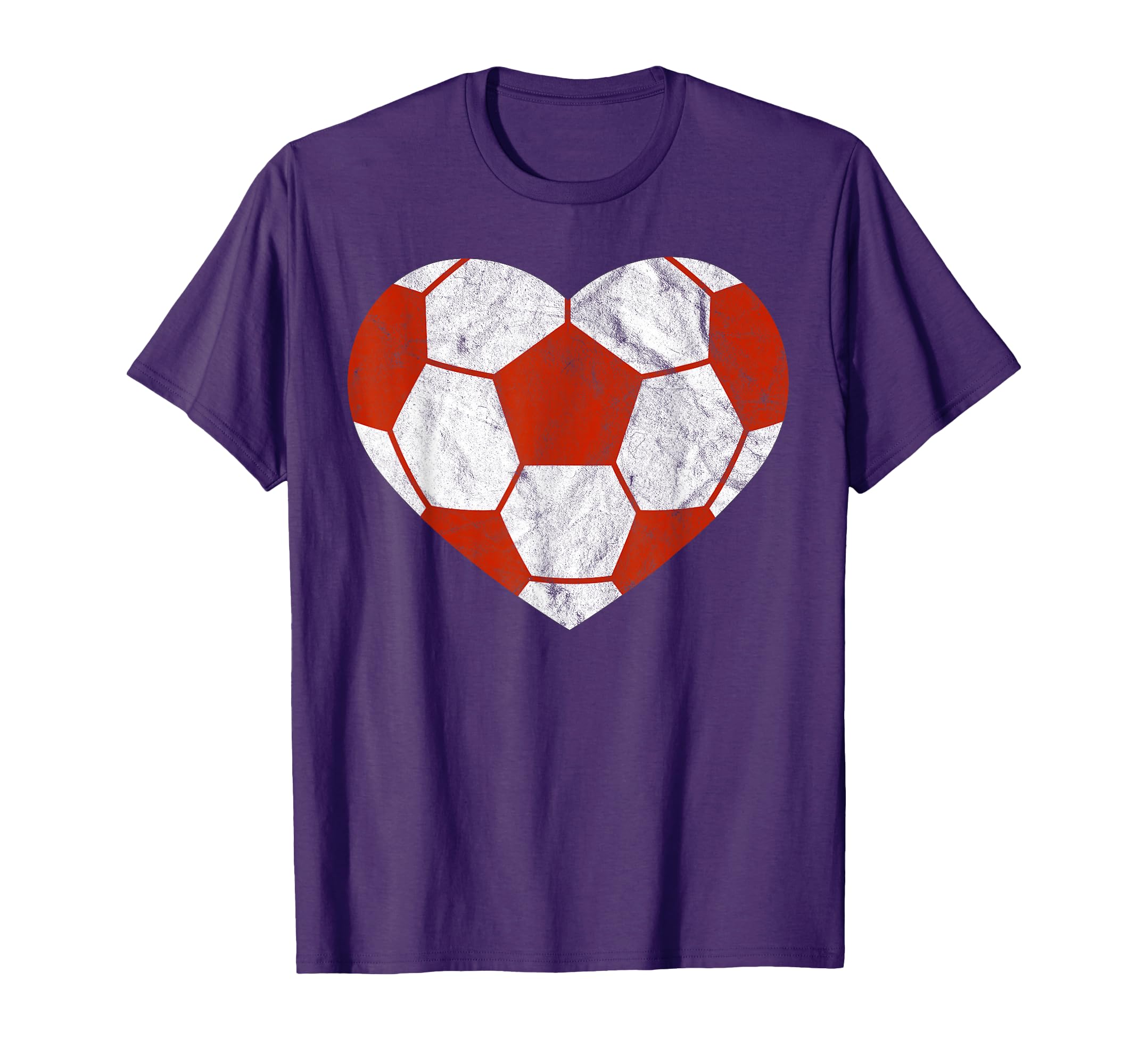 Football Heart Gift Soccer Player T-Shirt - Graphic Print Men Women