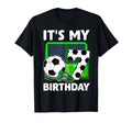 Its My 7Th Soccer Party 7 Year Old T-Shirt - Novelty Apparel Unisex