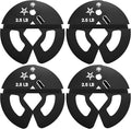Yes4All Fractional Weight Plates Set, Available In Steel And Rubber, Set of 2/4/6 Plates in 1.25LB, 2.5LB, or 5LB Sizes, Micro Change Plates for Dumbbell and Olympic Barbell Weightlifting