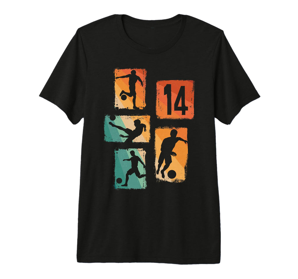 14Th Birthday Soccer Player Football T-Shirt - Trendy Graphic for Adults