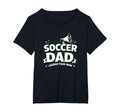 Soccer Dad Louder Than Mom Womens T-Shirt - Fun Novelty Design for Adults