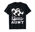 Soccer Heart Aunt Soccer Player T-Shirt - Fun Novelty Design for Adults