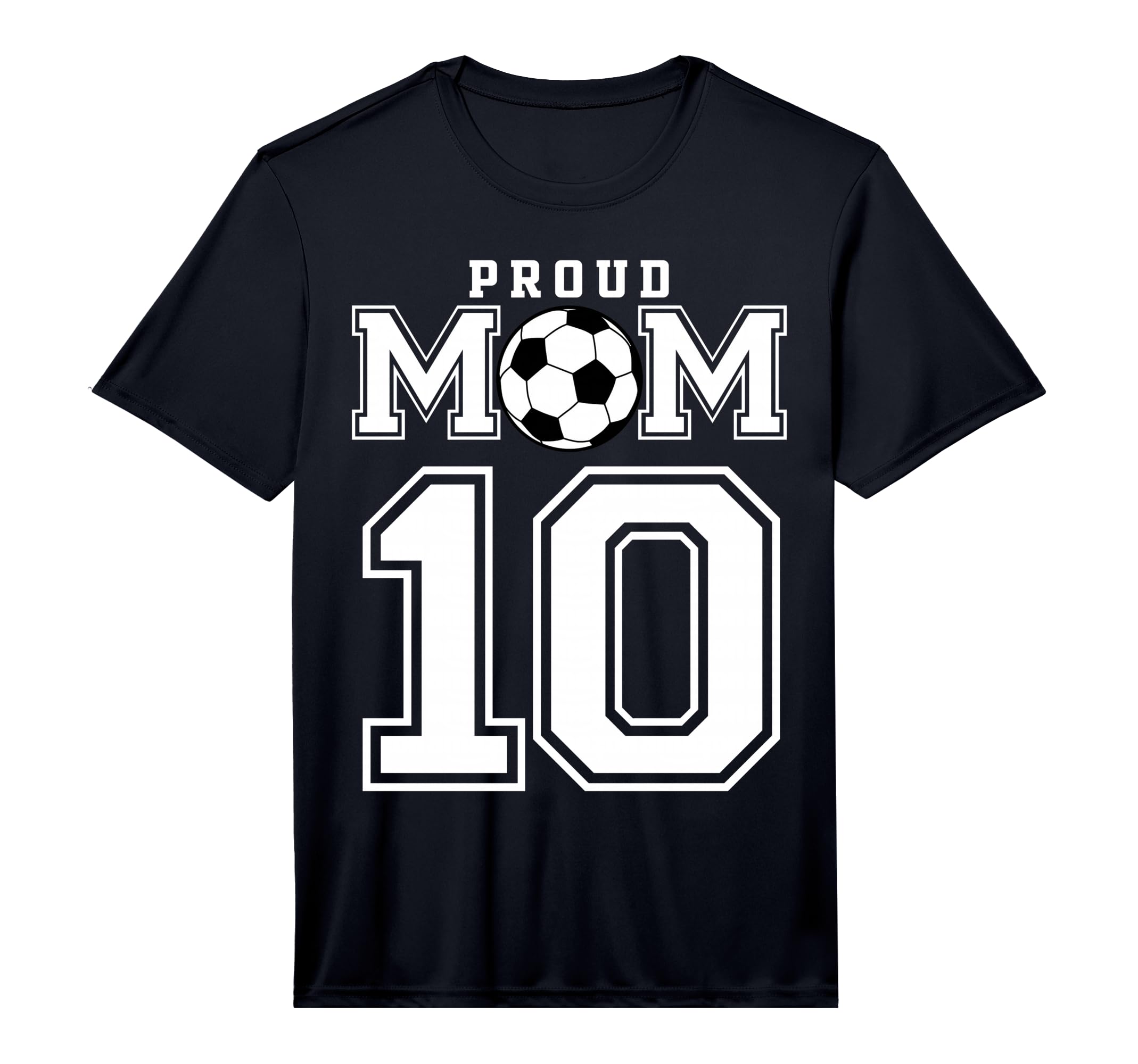 Number 10 Custom Proud Soccer Futbol T-Shirt - Unique Graphic for Adults