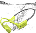 Bone Conduction Bluetooth Headphones-SurfAudio, IP68 Waterproof Swimming Headphones with 32GB MP3 Player, Lightweight Open Ear Design for Swimming/Surfing/Marathon/Cycling(Neon)