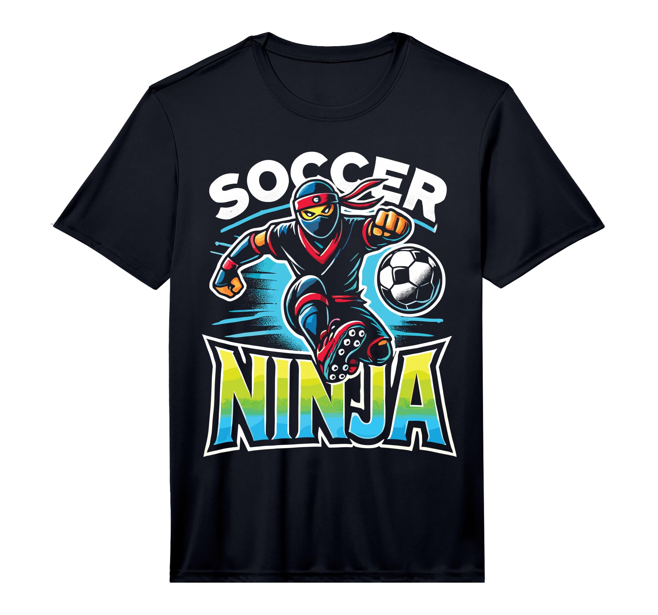 Soccer Ninja Training Sport Soccer T-Shirt - Unique Graphic for Adults