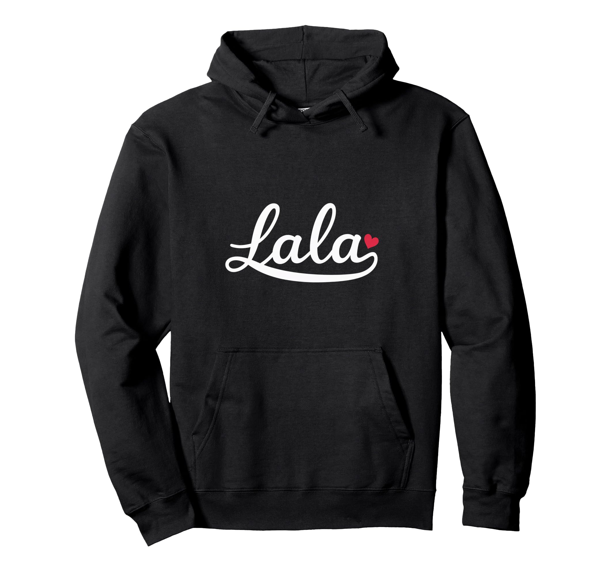 Lala Love Heart Grandma Family Names Hoodie - Unique Graphic for Adults