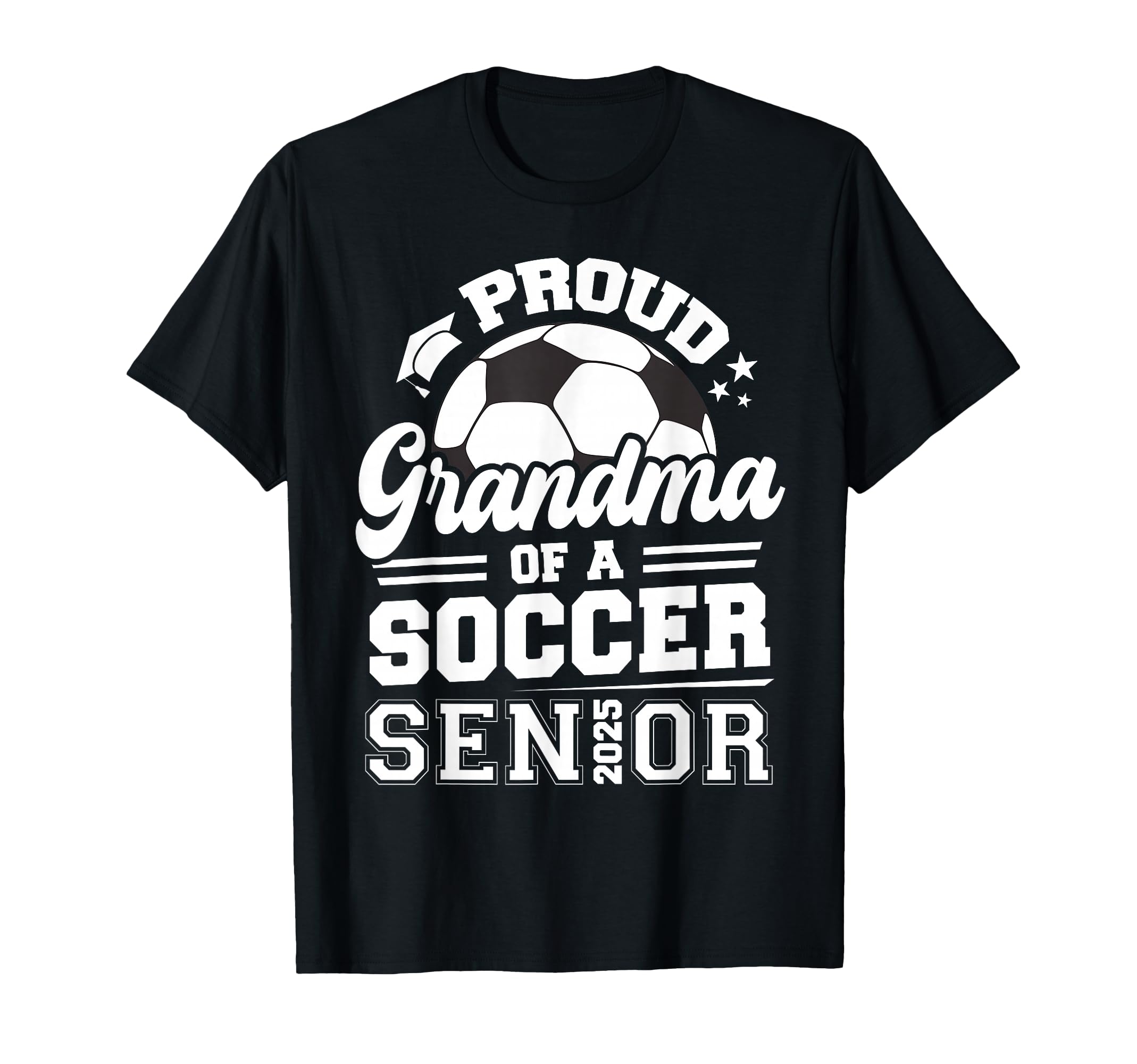 Proud Grandma Soccer Ball Senior T-Shirt - Casual Everyday Wear Men Women