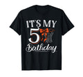 Orange Coquette Basketball Its My 5 T-Shirt - Streetwear Style for Adults