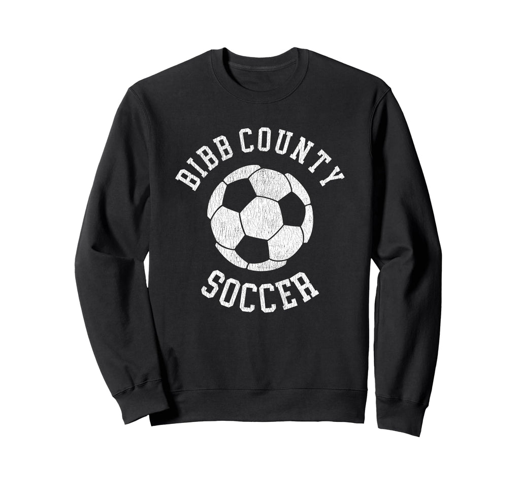 Bibb County Soccer Distressed Sweatshirt - Casual Everyday Wear Men Women