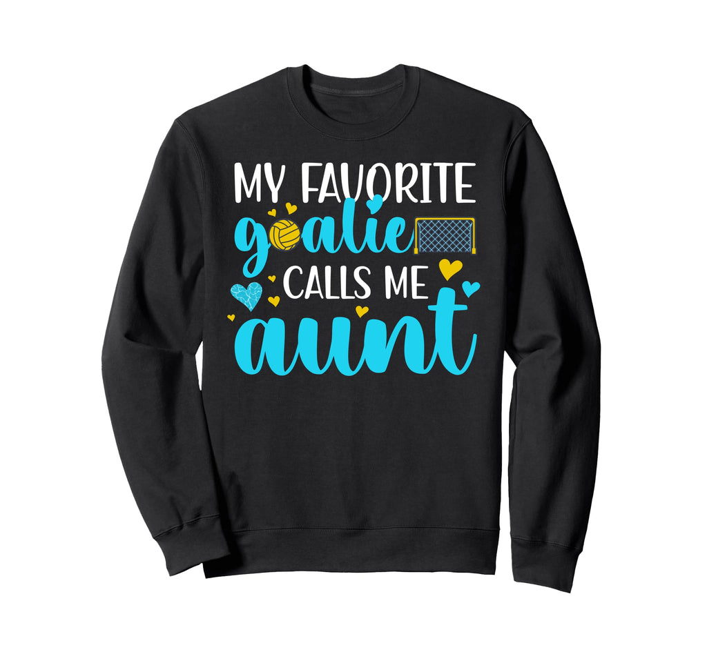 Proud Water Polo Goalie Aunt Water Polo Sweatshirt - Unique Graphic Unisex