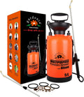 Pump Sprayer Upgraded Garden Sprayer with Viton Seals Telescopic Metal Lance, Premium Pumping Spray Bottle 5L-S with Spare Parts for Watering Plants Lawn Care & Home & Car Cleaning