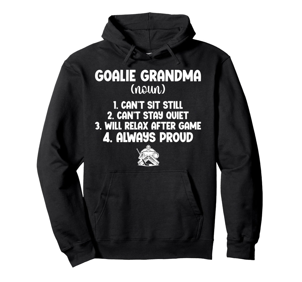 Hockey Goalie Grandma Definition Hoodie - Minimalist Print Men Women