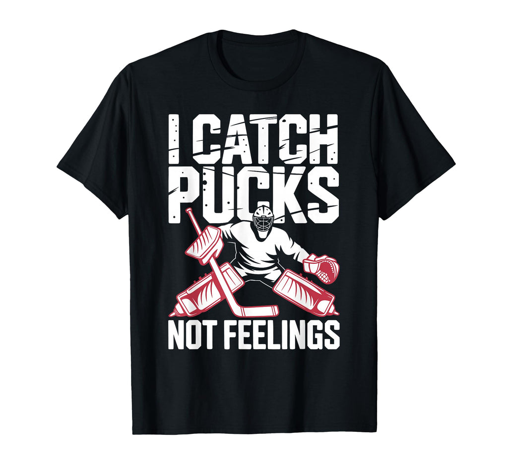 Funny Ice Hockey Goalkeeper Goalie T-Shirt - Novelty Apparel for Adults