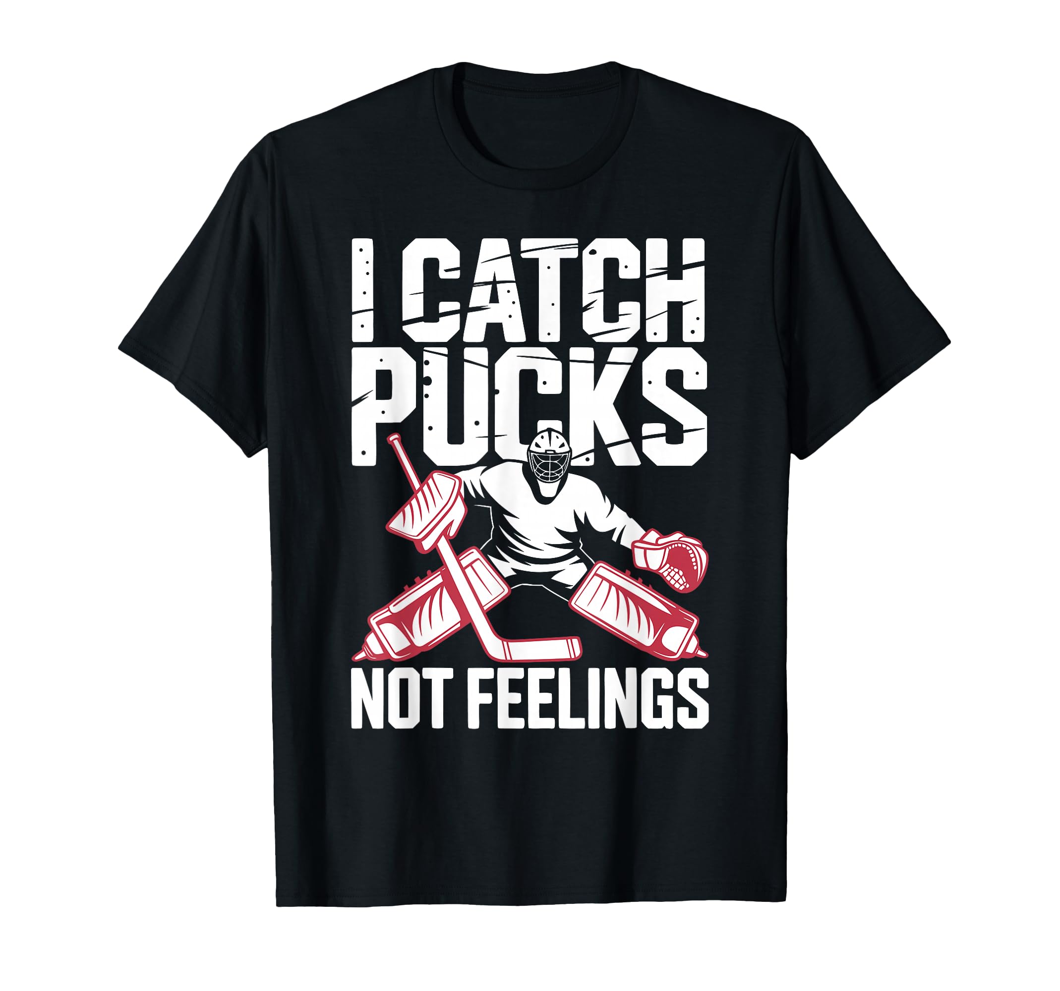 Funny Ice Hockey Goalkeeper Goalie Hockey T-Shirt - Custom Art Print Unisex