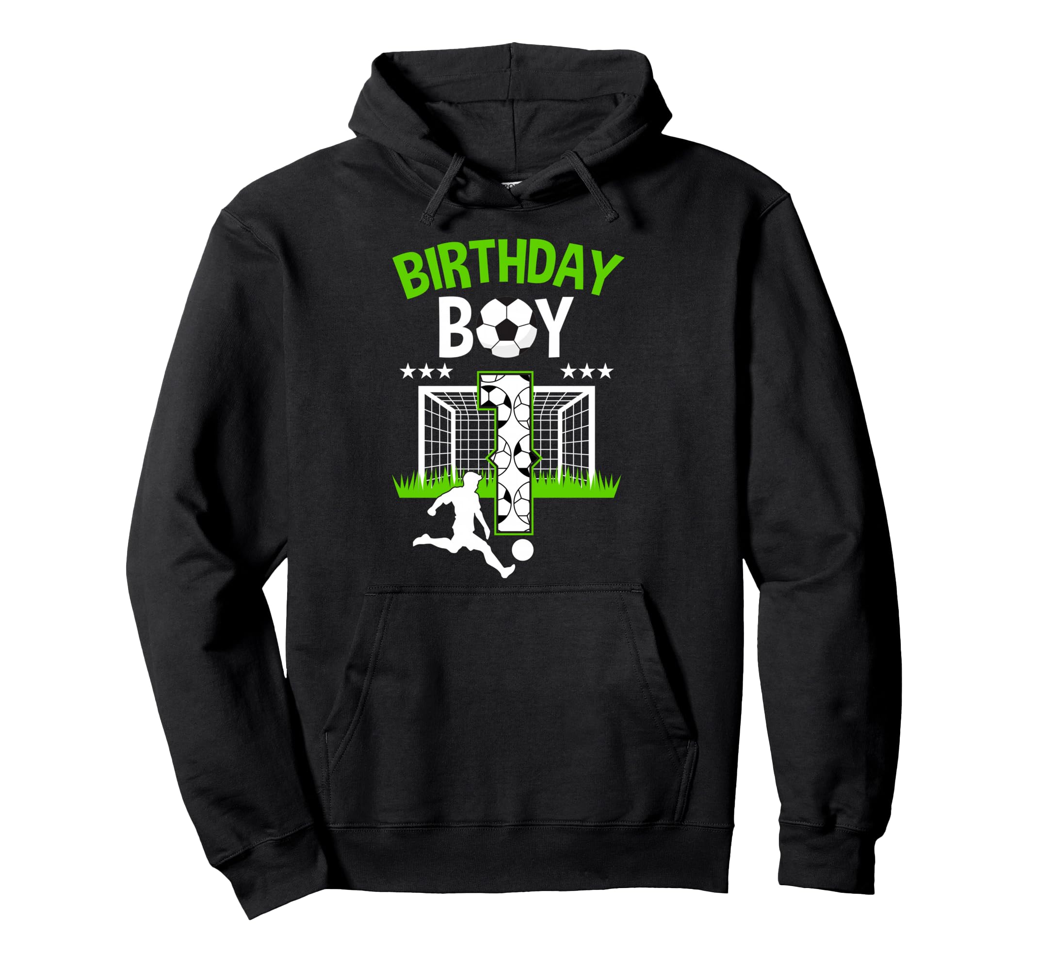 Birthday Soccer 1 Year Old Who Loves Hoodie - Minimalist Print for Adults