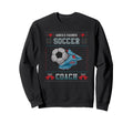 Santas Favorite Soccer Coach Sweatshirt - Casual Everyday Wear for Adults