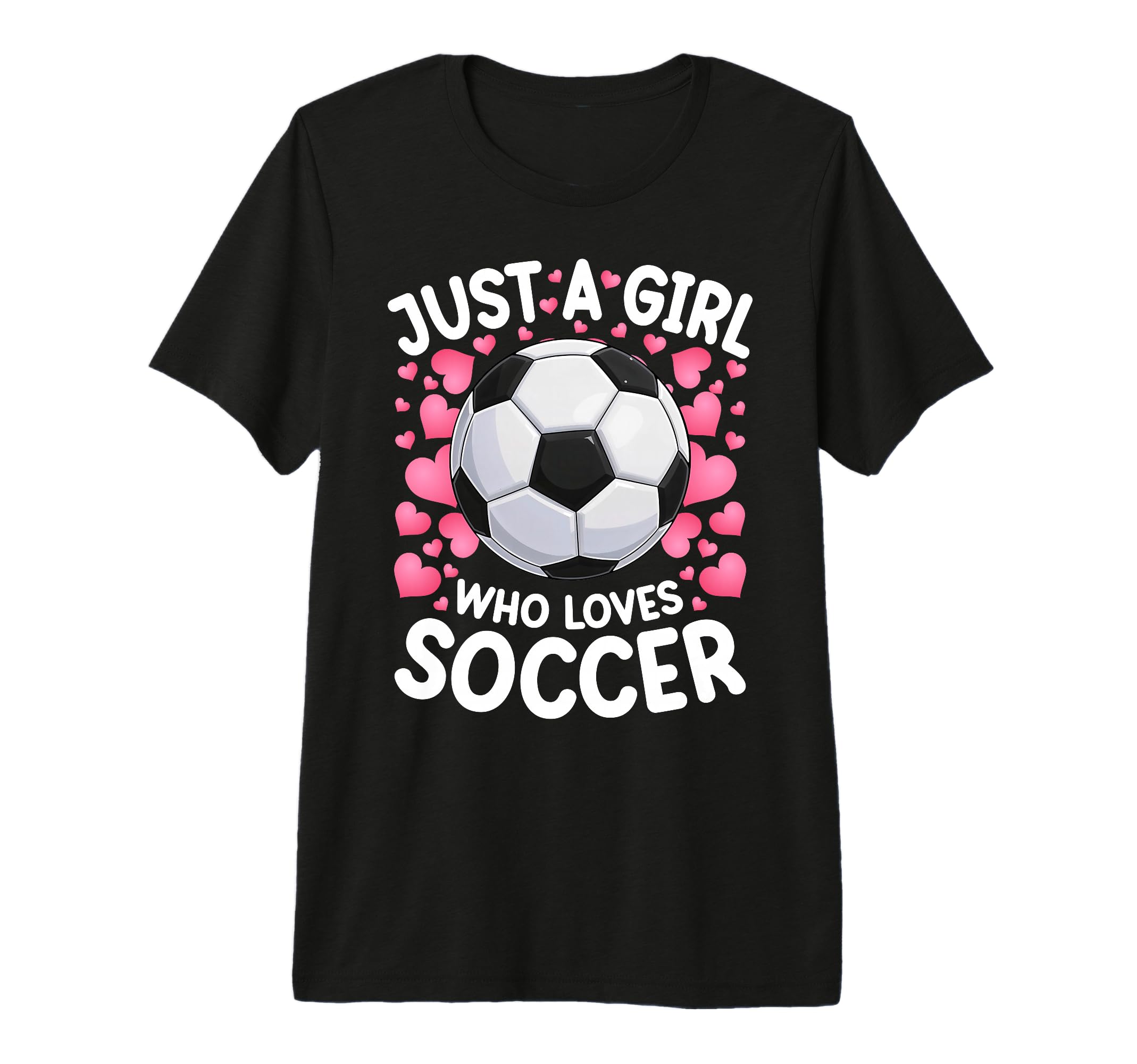 Just Who Loves Soccer Soccer Football T-Shirt - Minimalist Print Unisex