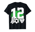 12 Years Old Soccer Lover Goalkeeper T-Shirt - Casual Everyday Wear Unisex