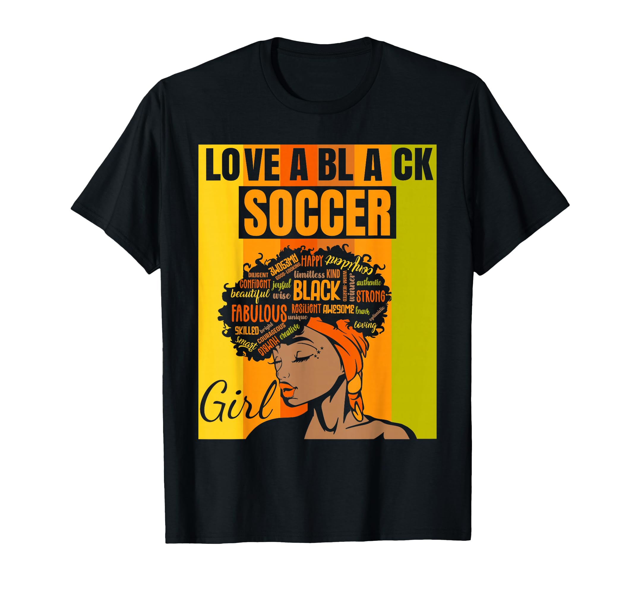 Black Independence Day Love Black T-Shirt - Streetwear Style for Adults