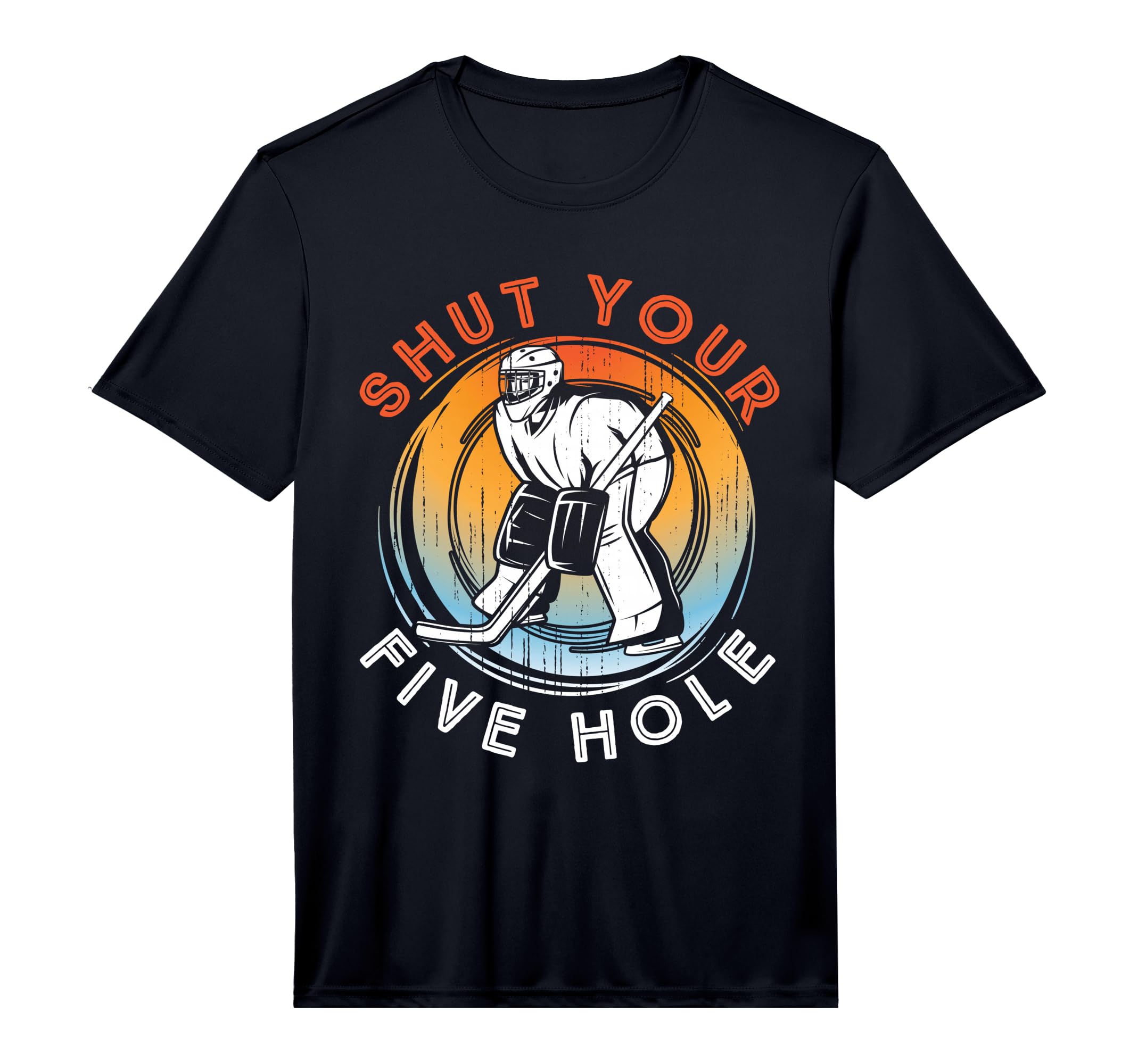 Mens Shut Your Five Hole Ice T-Shirt - Fun Novelty Design for Adults