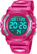 Kids Watch,Boys Watch for 3-15 Year Old Boys,Digital Sport Outdoor Multifunctional Chronograph LED 50 M Waterproof Alarm Calendar Analog Watch for Children with Silicone Band,Kids Gift