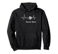Soccer Mamas Soccer Mom Heartbeat Hoodie - Fun Novelty Design Men Women