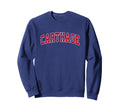 Carthage Missouri Mo Sports Red Sweatshirt - Trendy Graphic Unisex