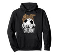 Soccer Grammy Leopard Funny Mothers Hoodie - Fun Novelty Design Men Women
