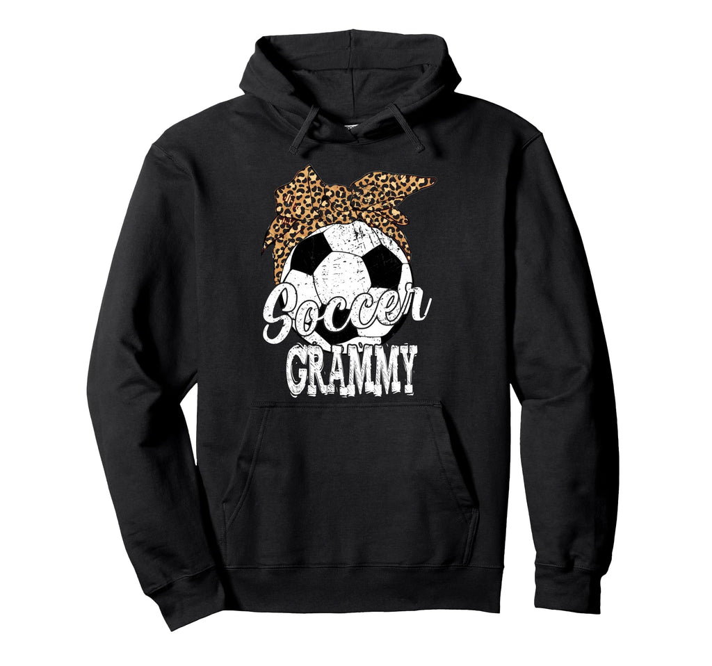 Soccer Grammy Leopard Funny Mothers Day Hoodie - Trendy Graphic Men Women