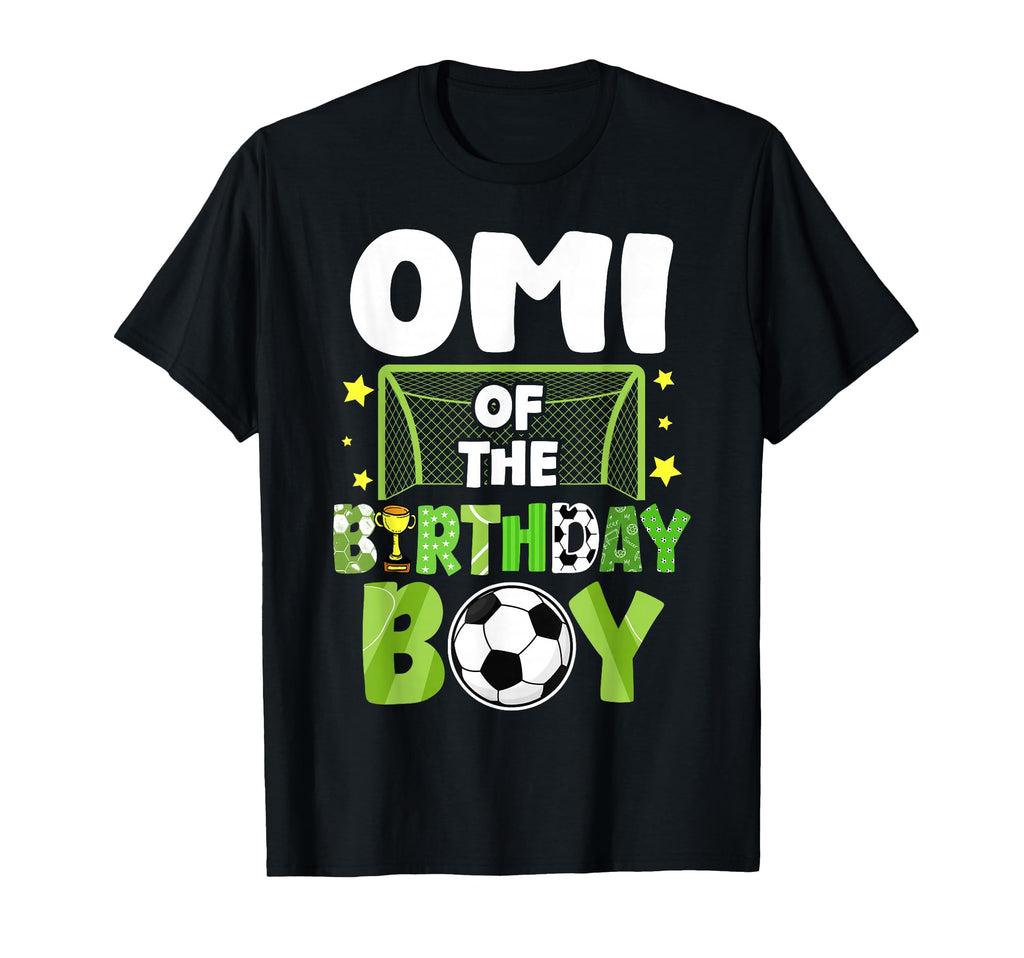 Soccer Omi Birthday Party Family T-Shirt - Casual Everyday Wear for Adults