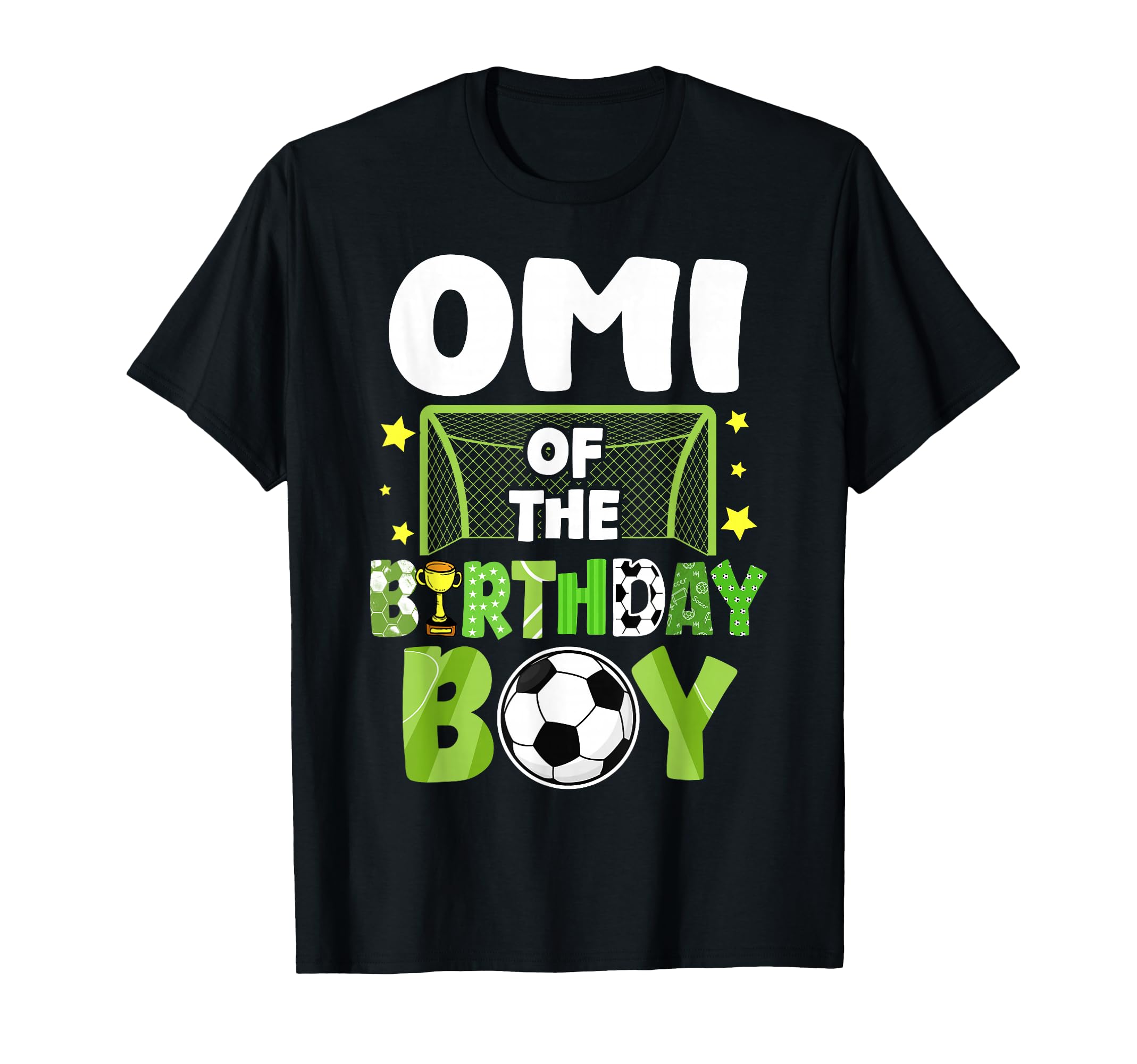 Soccer Omi Birthday Party Family T-Shirt - Casual Everyday Wear for Adults