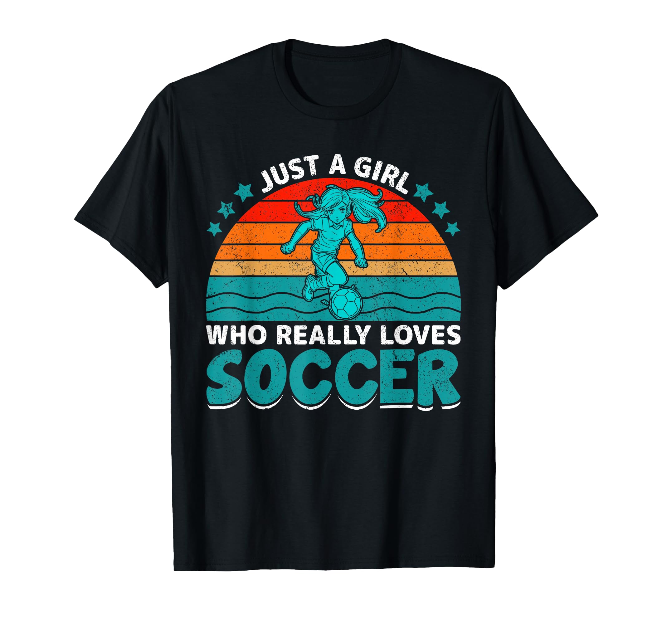 Just Who Really Loves Soccer Fun T-Shirt - Casual Everyday Wear for Adults